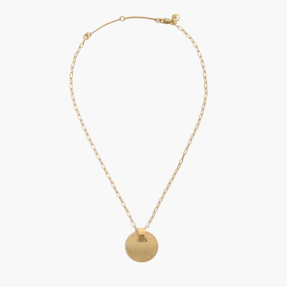 Madewell cymbal pendant necklace (like new)